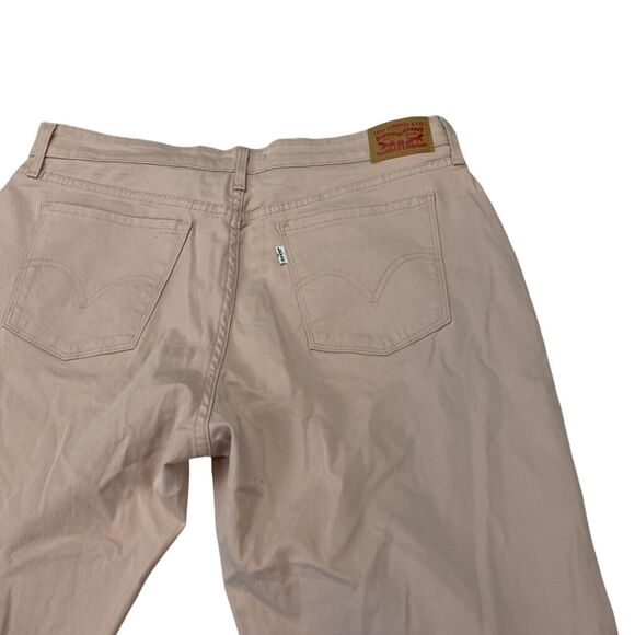 Levi 505 Straight Leg Jeans Womens Mid Rise Straight Leg Size 33 Pink - Picture 12 of 15